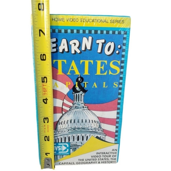 Learn To: States and Capitals 1989 Factory Sealed VHS Tape - Picture 9 of 10